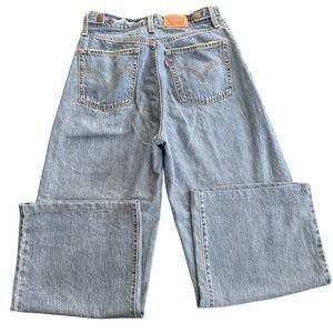Levi's Pale Blue Wide-Leg Flare Jeans